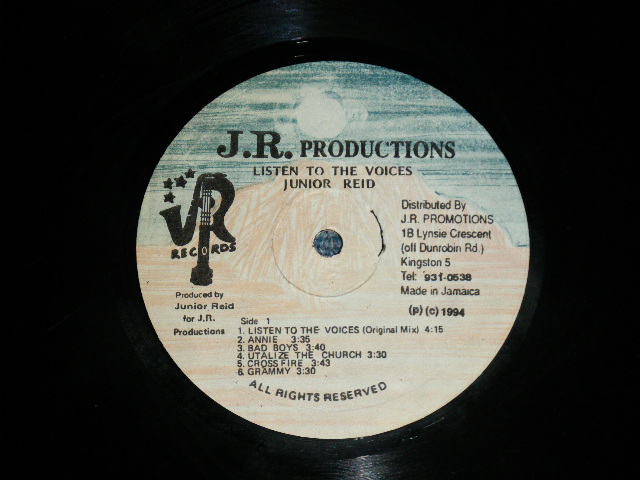 画像: JUNIOR REID - LISTEN TO THE VOICE ( Ex+++/MINT-) / 1994 JAMAICA ORIGINAL Used LP 