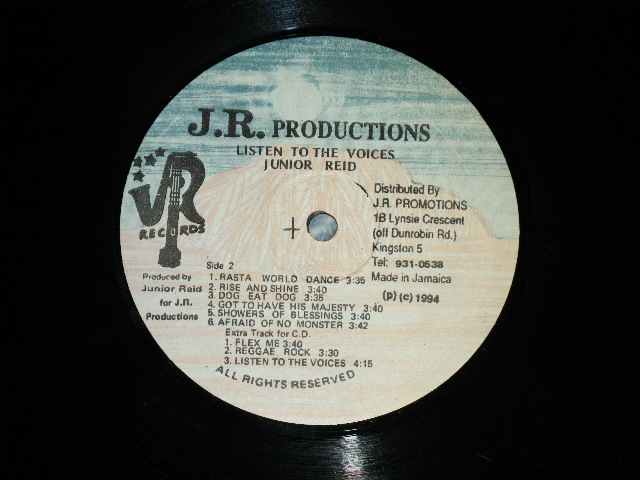 画像: JUNIOR REID - LISTEN TO THE VOICE ( Ex+++/MINT-) / 1994 JAMAICA ORIGINAL Used LP 