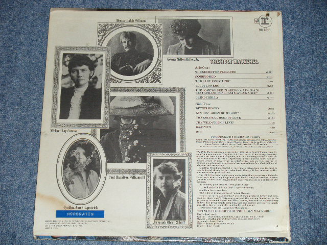画像: The HOLLY MACKEREL (PAUL WILLIAMS) - The HOLLY MACKEREL ( VG+++/Ex+++) / 1968 US ORIGINAL "1st Press 'wr' Logo on Top Label"  Used   LP 