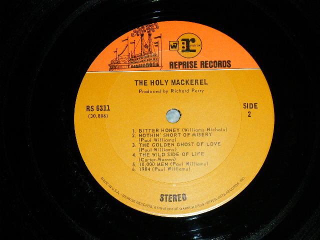 画像: The HOLLY MACKEREL (PAUL WILLIAMS) - The HOLLY MACKEREL ( VG+++/Ex+++) / 1968 US ORIGINAL "1st Press 'wr' Logo on Top Label"  Used   LP 