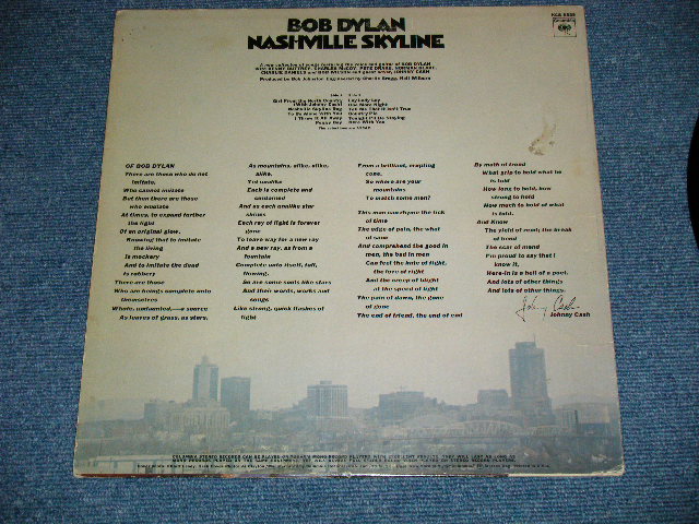 画像: BOB DYLAN - NASHVILLE SKYLINE ( Matrix Number : 1H/1H)( Ex/Ex++) )   / 1969 US AMERICA  ORIGINAL 1st PRESS "360 SOUND Label" STEREO LP 