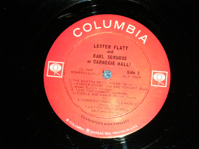 画像: FLATT & SCRUGGS ( LESTER & EARL )    - AT CARNEGIE HALL!   ( Ex++/Ex++  )  / 1963  US AMERICA ORIGINAL "360 SOUND Label" MONO Used LP 