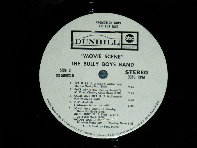 画像: The BULLY BOYS BAND - MOVIE SCENE (ROCKIN' INST. With GUITAR!!!)  (Ex+/Ex+++ )  / 1970  US AMERICA  ORIGINAL "WHITE LABEL PROMO"  Used  LP 