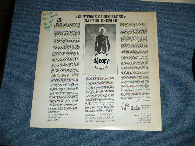 画像: CLIFTON CHENIER - CLIFTON'S CAJUN BLUES  ( Ex++/Ex+++ )   / 1970 US AMERICA ORIGINAL "WHITE LABEL POROMO" Used  LP