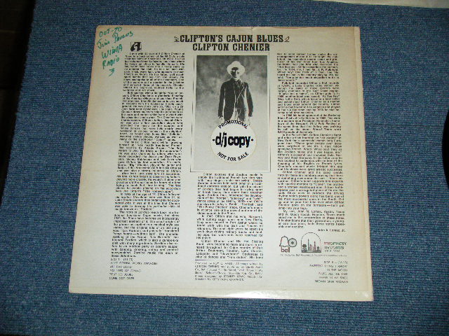 画像: CLIFTON CHENIER - CLIFTON'S CAJUN BLUES  ( Ex++/Ex+++ )   / 1970 US AMERICA ORIGINAL "WHITE LABEL POROMO" Used  LP