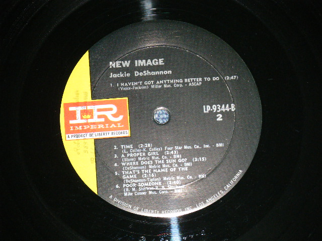 画像: JACKIE DeSHANNON  DE SHANNON - NEW IMAGE (  Ex++/Ex+++) / 1967 US AMERICA ORIGINAL  "BLACK With GREEN" Label MONO Used LP 