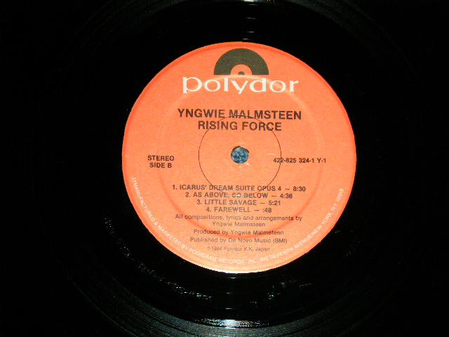 画像: YNGWIE J. MALMSTEEN'S RISING FORCE - MARCHING OUT   ( Ex+++/MINT-)   /  1985 US AMERICA  ORIGINAL  Used  LP