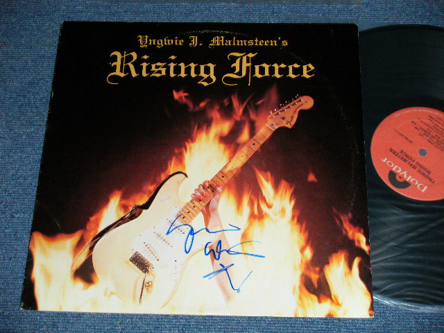 画像1: YNGWIE J. MALMSTEEN'S RISING FORCE - RISING FORCE : With SINGED JACKET  ( Ex+/Ex+++)   /  1984 US AMERICA  ORIGINAL  Used  LP