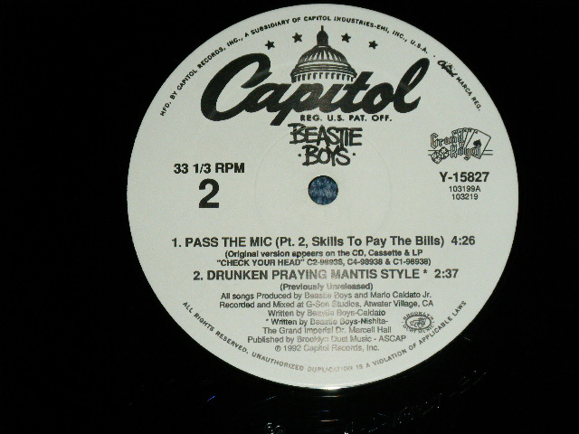 画像: BEASTIE BOYS -  PASS THE MIC ( MINT-/MINT- ) / 1992 US AMERICA ORIGINAL Used  12" REP 