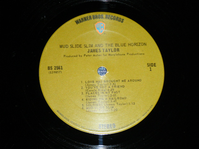 画像: JAMES TAYLOR -  MUD SLIDE SLIM  (Matrix # BS-2561-A 39587-1B/BS-2561-B 39858-1A )( Ex+/Ex+++) / 1971 US ORIGINAL 1st Press GREEN & "WB" Label Used  LP