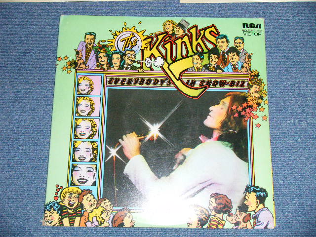 画像: THE KINKS -  EVERYBODY'S IN SHOW-BIZ  : With SONG SHEET  (Ex++/MINT- ) / 1972 UK ENGLAND ORIGINAL  Used 2-LP's 