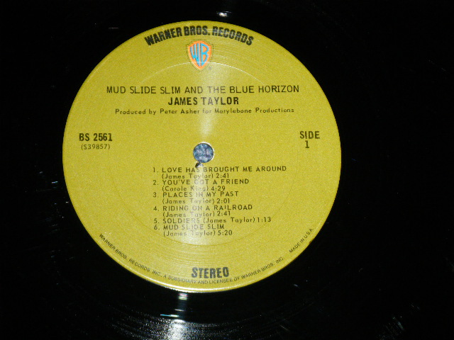 画像: JAMES TAYLOR -  MUD SLIDE SLIM  (Matrix # BS-2561  39587-1A/BS-2561-B 39858-1C ) ( Ex++/Ex+++ Looks: Ex++) / 1971 US ORIGINAL 1st Press GREEN & "WB" Label Used  LPA