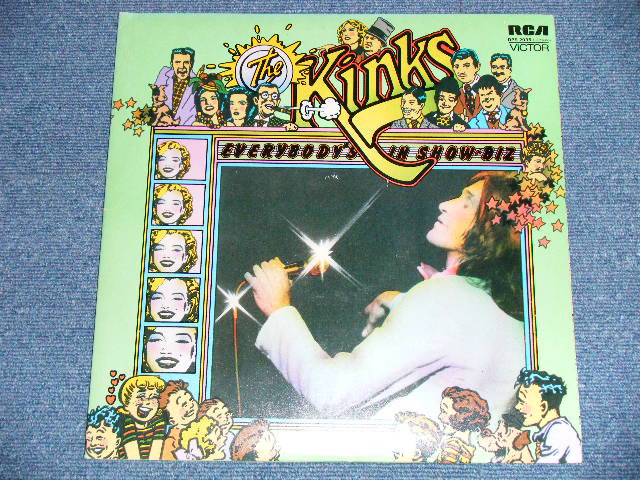画像: THE KINKS -  EVERYBODY'S IN SHOW-BIZ  : With SONG SHEET  (Ex+++/MINT- ) / 1972 UK ENGLAND ORIGINAL  Used 2-LP's 