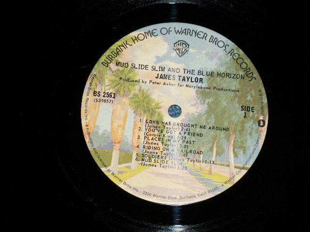 画像: JAMES TAYLOR -  MUD SLIDE SLIM  (Matrix # BS-2561  39587-1A/BS-2561-B  39858-1C ) ( Ex++/MINT-:) / 1974 Release Version US AMERICA 2nd Press "BURBANK STREET" Label Used  LP