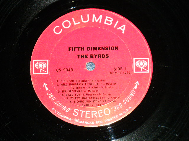 画像: THE BYRDS - FIFTH DIMENSION ( Matrix # A: 1D  / B: 1D) ( VG++/Ex ) /1966 US AMERICA ORIGINAL "360 SOUND Label"  STEREO Used LP 