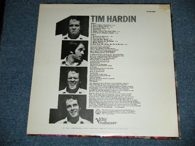 画像: TIM HARDIN - 1  ( Ex++/Ex+++ ) / 1967 Version US AMERICA REISSUE STEREO 2nd Press Used LP 