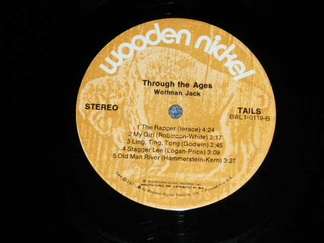 画像: WOLFMAN JACK -THROUGH THE AGES ( Ex++/MINT- ) /1973 US AMERICA ORIGINAL "PROMO" Used  LP
