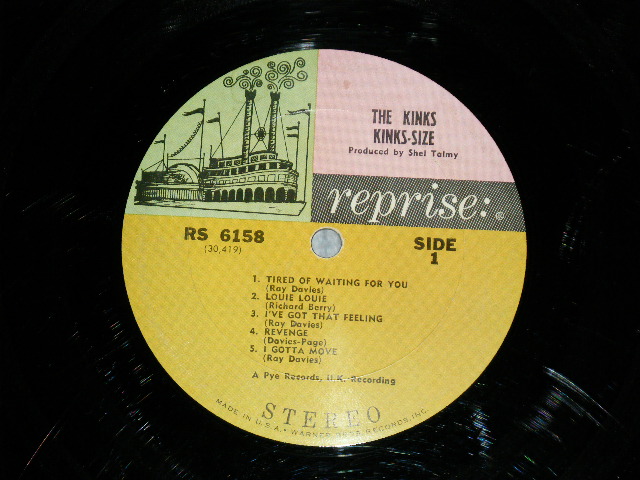 画像: THE KINKS -  KINKS-SIZE ( Ex+,Ex/Ex++ Looks: Ex+) / 1965 US AMERICA ORIGINAL "MULTI-COLOR Label"  STEREO Used LP 