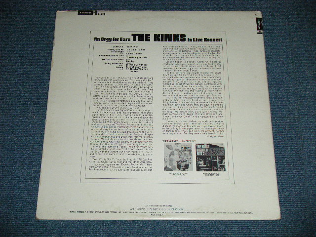 画像: THE KINKS -  THE LIVE KINKS ( Matrix #  30679  RS-6260 A-1A / 30680  RS-6260 B-1G )  ( Ex+/Ex++,Looks:Ex+) / 1967 US AMERICA ORIGINAL "MULTI-COLOR Label"  STEREO Used LP 