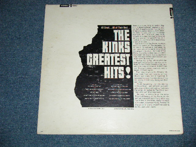 画像: THE KINKS -  GREATEST HITS! ( Matrix #  30561  RS6217 A-1G / 30562 RS6217-B-1H ) ( Ex++/Ex++ Looks:Ex+) / 1966 US AMERICA ORIGINAL "MULTI-COLOR Label"  STEREO  Used LP 