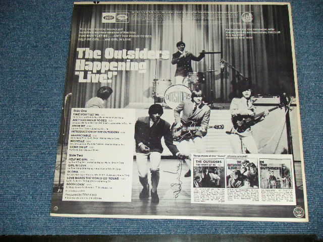 画像: The OUTSIDERS - HAPPENING "LIVE"  ( Ex++/Ex++ B-1,2:Ex ) / 1967 US AMERICA ORIGINAL  STEREO  Used LP 