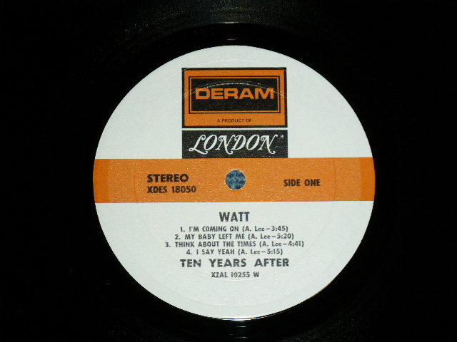 画像: TEN YEARS AFTER -　WATT ; with POSTER  ( Ex++/Ex+++ ) / 1971 US AMERICA  ORIGINAL Used LP 
