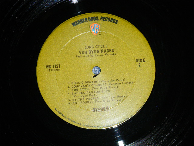 画像: VAN DYKE PARKS - SONG CYCLE( MINT/MINT ; Cut Out )   / 1970Version  US AMERICA "3rd Press GREEN with 'WB' on Label"  Used LP 