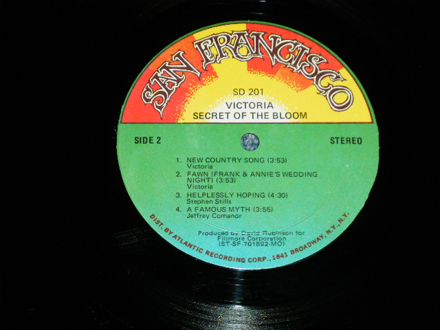 画像: VICTORIA of IT'S A BEAUTIFUL DAY - SECRET OF THE BLOOM ( Ex-/Ex++) / 1970 US AMERICA ORIGINAL  Used LP 