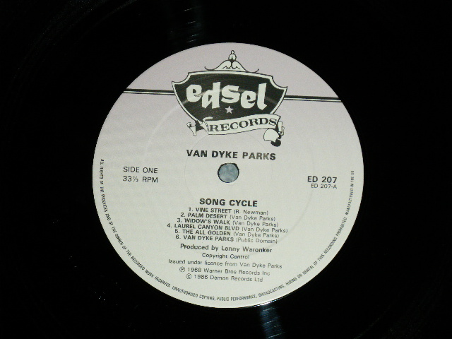 画像: VAN DYKE PARKS - SONG CYCLE( MINT-/MINT- )   / UK ENGLAND REISSUE Used LP 