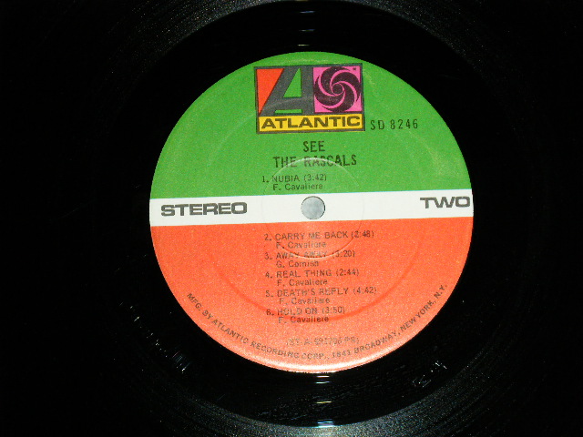 画像: THE RASCALS - SEE :Without INSERTS!!  (Matrix # STA-691705-A / STA-691706-1A) ( Ex++/MINT-) / 1969 US ORIGINAL '"1841 BROADWAY" Label  Used  LP 