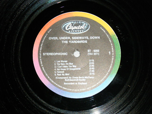 画像: THE YARDBIRDS  - OVER UNDER SIDEWAYS DOWN  ( Ex++/Ex+++ A-1,2:Ex++) / CANADA Only REISSUE Used LP 