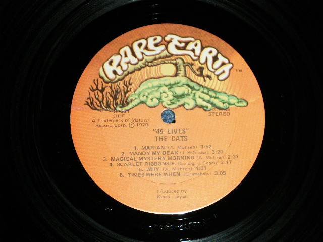 画像: THE CATS - 45 LIVES ( MINT-/MINT-) /  1970  US AMERICA ORIGINAL Used  LP 
