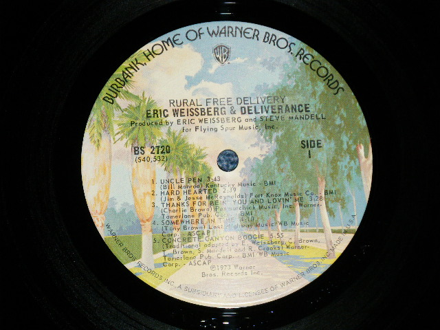 画像: ERIC WEISSBERG AND DELIVERANCE - RURAL FREE DELIVERY ( Ex/Ex+++ A-1:Ex+ )  )  /  1973  US AMERICA ORIGINAL Used  LP 