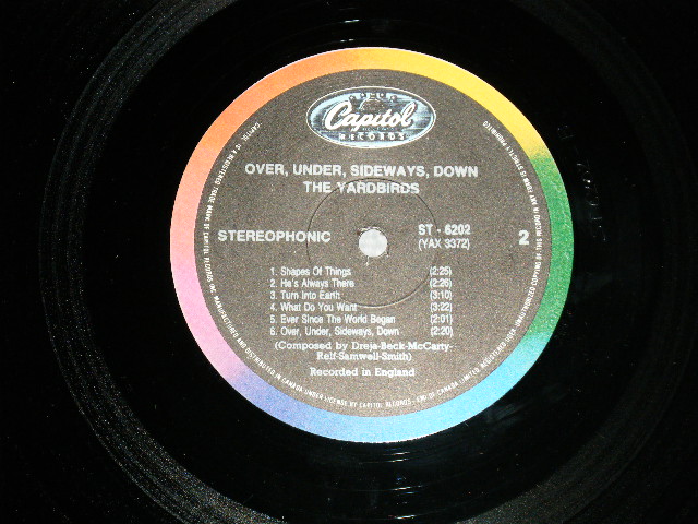 画像: THE YARDBIRDS  - OVER UNDER SIDEWAYS DOWN  ( Ex++/Ex+++ A-1,2:Ex++) / CANADA Only REISSUE Used LP 