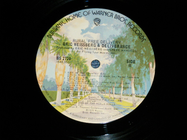画像: ERIC WEISSBERG AND DELIVERANCE - RURAL FREE DELIVERY ( Ex/Ex+++ A-1:Ex+ )  )  /  1973  US AMERICA ORIGINAL Used  LP 