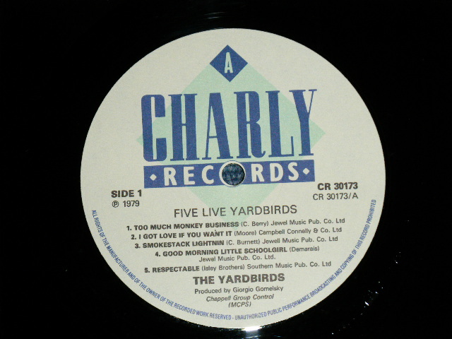 画像: THE YARDBIRDS  - FIVE LIVE YARDBIRDS  ( MINT-/MINT-) / 1979 UK ENGLAND  REISSUE Used LP