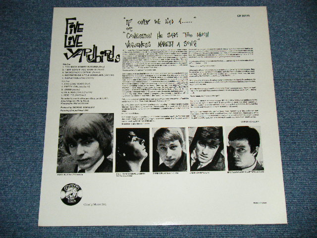 画像: THE YARDBIRDS  - FIVE LIVE YARDBIRDS  ( MINT-/MINT-) / 1979 UK ENGLAND  REISSUE Used LP