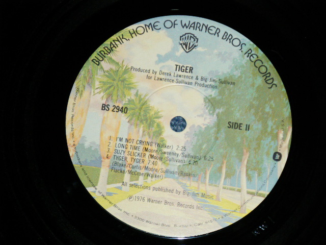 画像: TIGER - TIGER (BIG JIM SURRIVAN!!! Bluesy & Heavy British Rock)  (Ex+/MINT-)  / 1976 US AMERICA ORIGINAL Used LP