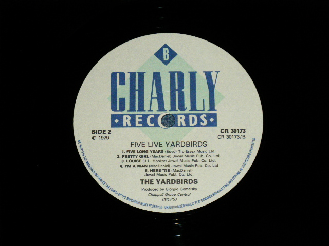 画像: THE YARDBIRDS  - FIVE LIVE YARDBIRDS  ( MINT-/MINT-) / 1979 UK ENGLAND  REISSUE Used LP