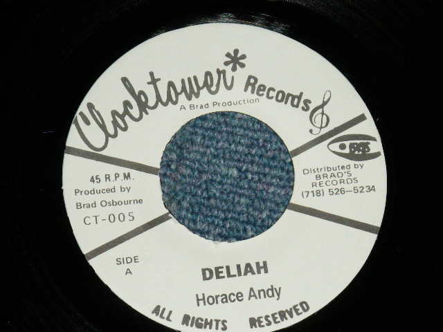 画像1: HORACE ANDY - DELIAH :KING TUBBYS - VERSION ( Cover of TOM JONES)  (Ex+++/Ex+++) / JAMAICA ORIGINAL 7"45 