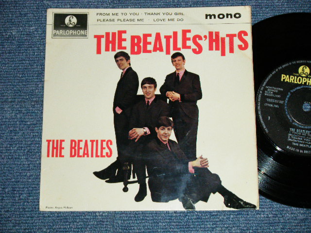 画像1: THE BEATLES -　THE BEATLES' HITS (The PARLOPHONE Credt on Label Ring) ( Matrix # 2N/1N : #KT" on B-SIDE LABEL )  ( Ex++/Ex+++ Looks:Ex++) / 1963 UK ORIGINAL MONO Used 7"EP With PICTUER SLEEVE