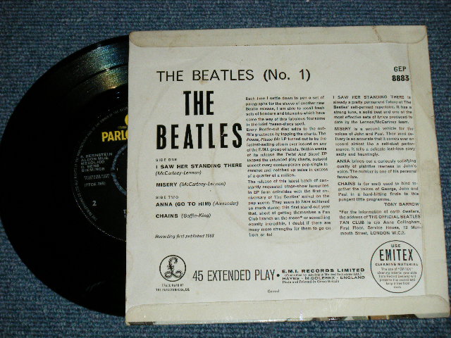 画像: THE BEATLES -No.1 (The PARLOPHONE Credt on Label Ring) ( Matrix # 1N/1N)  ( POOR/Ex) / 1963 UK ORIGINAL MONO Used 7"EP With PICTUER SLEEVE