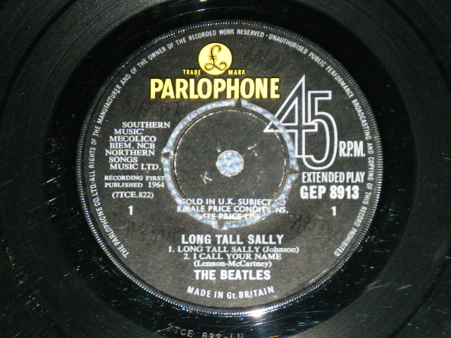 画像: THE BEATLES - LONG TALL SALLY (The GRAMOPHONE Credt on Label Ring : "KT" Credit on SIDE-A Labe+ ) ( Matrix # 1N/1N)  ( Ex+++/Ex+++) / 1964 UK ORIGINAL MONO Used 7"EP With PICTUER SLEEVE