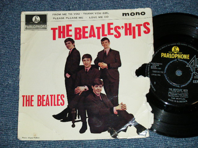 画像1: THE BEATLES -　THE BEATLES' HITS (The PARLOPHONE Credt on Label Ring) ( Matrix # 2N/1N )  ( Ｐoor /Ex+ ) / 1963 UK ORIGINAL MONO Used 7"EP With PICTUER SLEEVE
