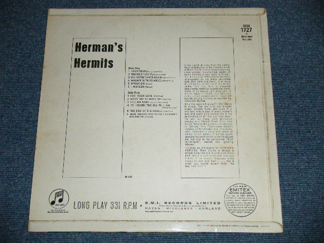 画像: HERMAN'S HERMITS - HERMAN'S HERMITS  ( Ex++/Ex++  B-2:Ex-) / 1964 UK ENGLAND  ORIGINAL " BLUE Columbia Label"  MONO Used LP