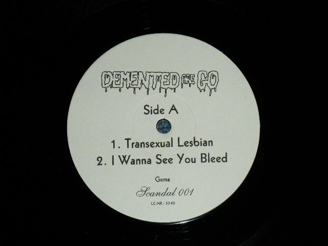 画像: DEMENTED ARE GO ! - I WANNA SEE YOU BLEED!!  ( Ex+++//MINT-)  / 19??  GERMAN ORIGINAL Used 10"LP 