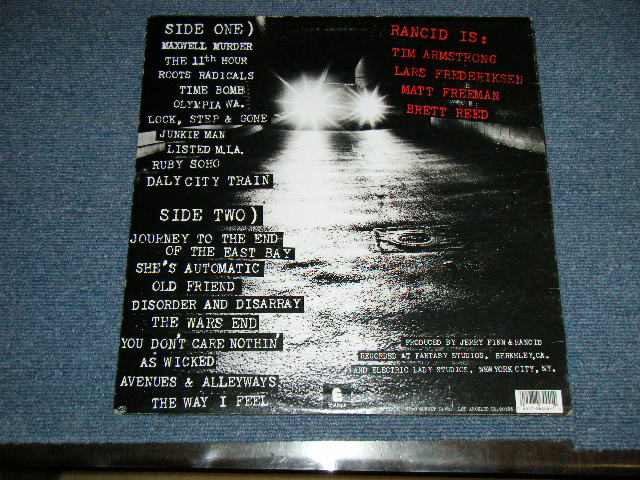 画像: RANCID - ...AND OUT COME THE WOLVES : With INSERTS  (MINT-/MINT-)  / 1995 US AMERICA  ORIGINAL 1st Press "BLACK WAX Vinyl"  Used LP