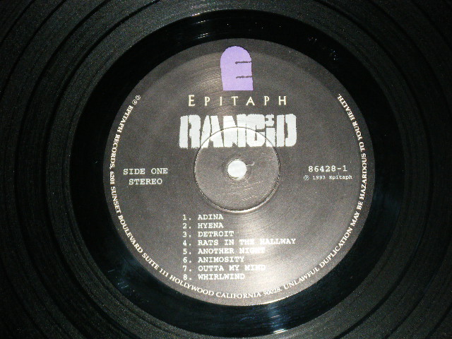 画像: RANCID - RANCID (With INSERTS) (MINT-/MINT-, MINT- Looks:Ex++) / 1993 US AMERICA  ORIGINAL Used LP