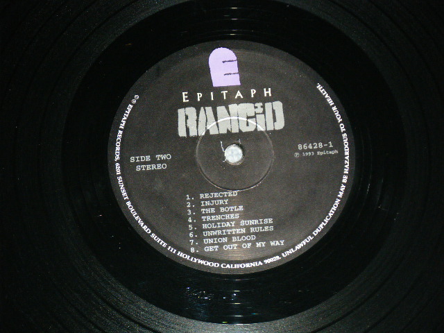 画像: RANCID - RANCID (With INSERTS) (MINT-/MINT-, MINT- Looks:Ex++) / 1993 US AMERICA  ORIGINAL Used LP