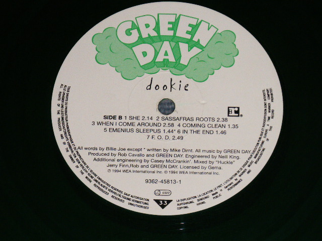 画像: GREEN DAY -  DOOKIE : "Limited # 6262"   "GREEN Wax Vinyl"  ( MINT-/MINT- Looks:Ex+++)   / 1994 GERMAN GERMANY ORIGINAL Used LP 